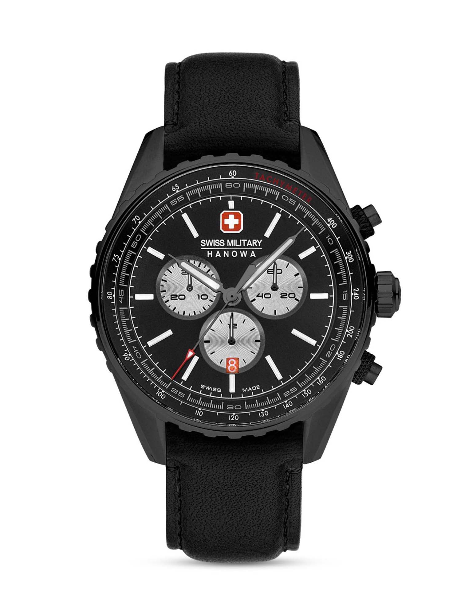 Swiss Military Hanowa SMWGC0000331 CONDOR - Swiss Made Round Black Chronograph - Watch for men