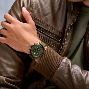 Swiss Military Hanowa SMWGC0000340 - Afterburn Chrono Swiss Made Green Watch For Men