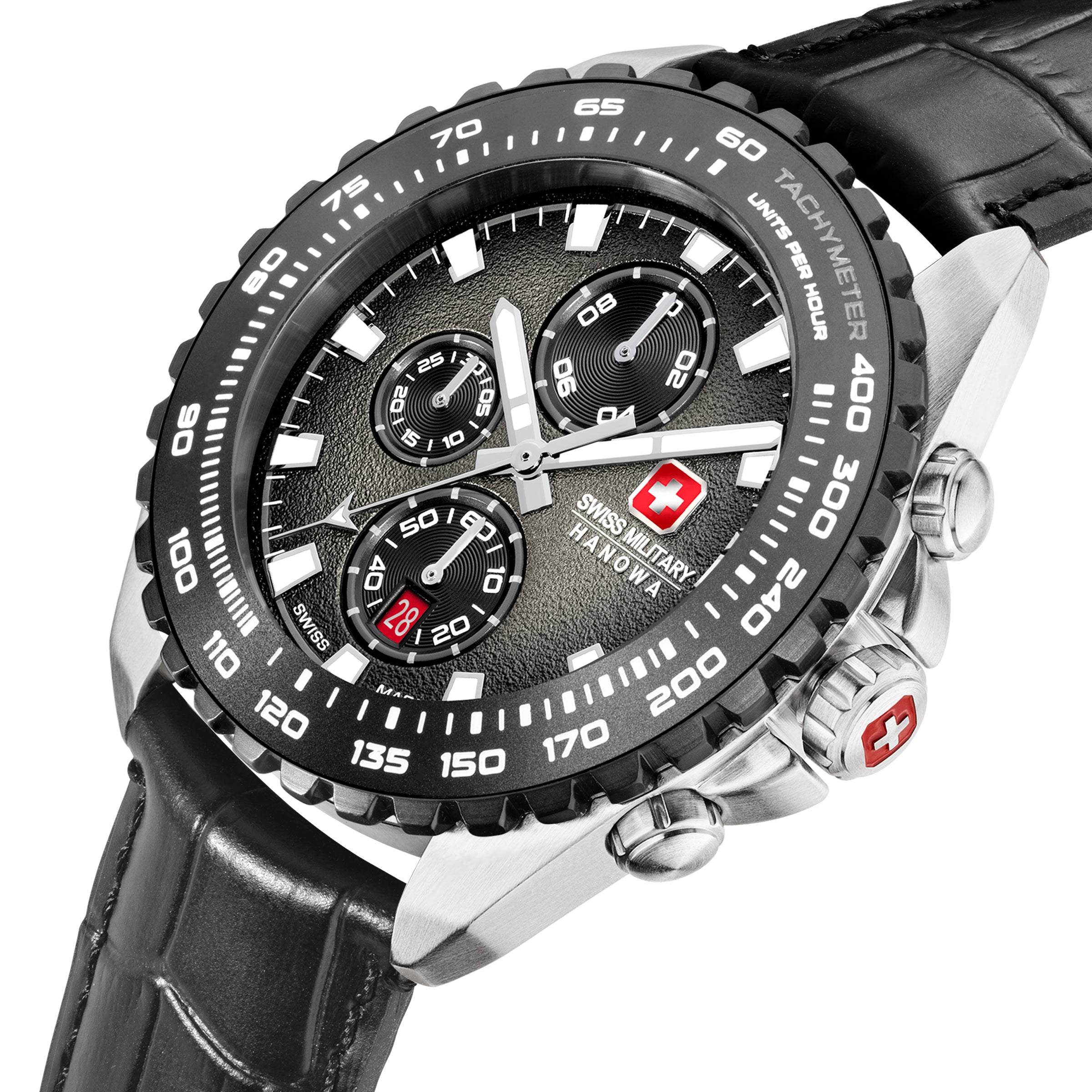 SWISS MILITARY HANOWA STONE MARTEN GREY ROUND DIAL ANALOG WATCH FOR Men's SMWGC0001830