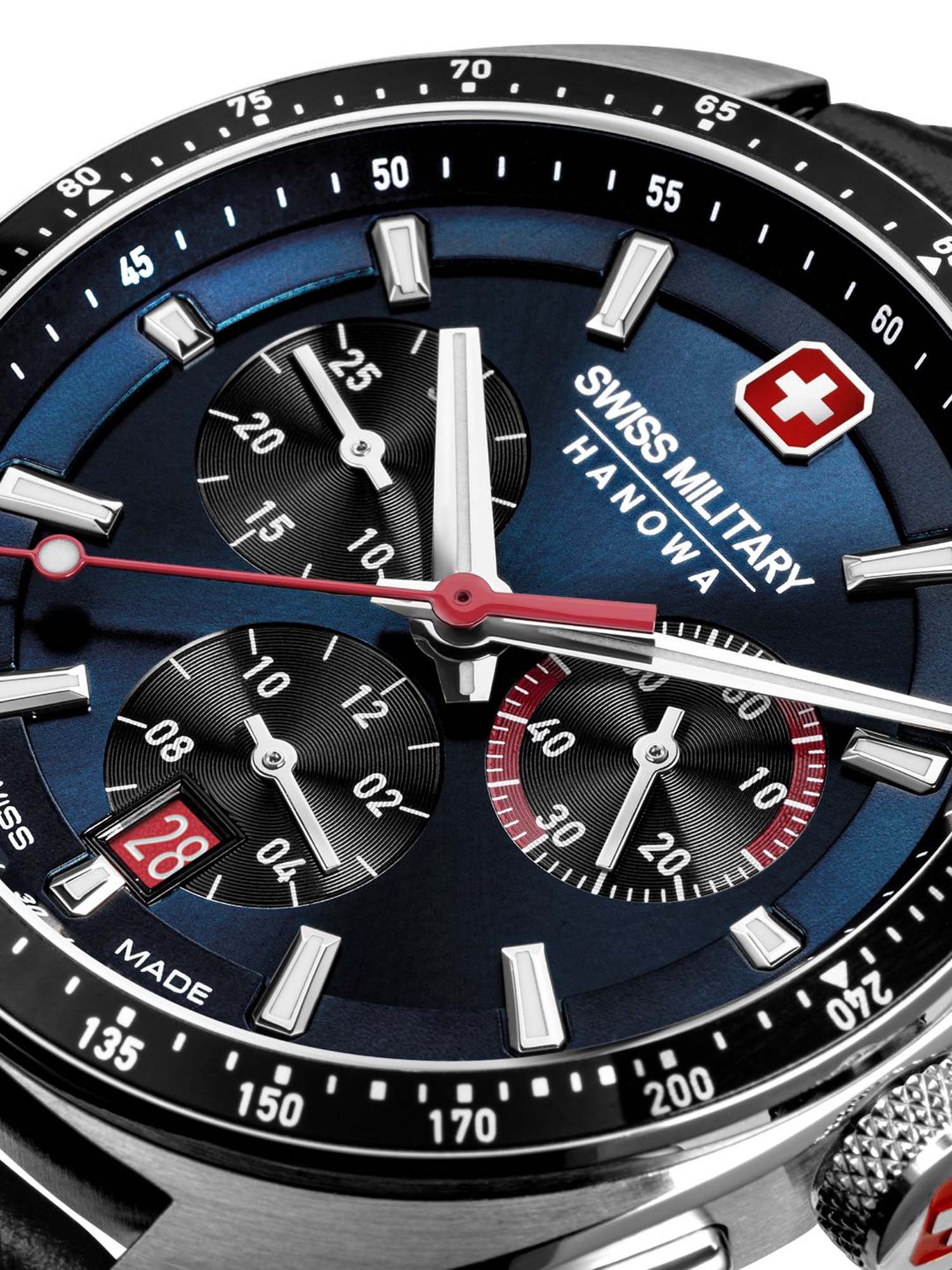 Swiss Military Hanowa SMWGC0003301 GREYHOUND CHRONO - Swiss Made Round Blue Chronograph - Watch for men