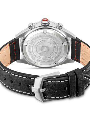 Swiss Military Hanowa SMWGC0003801 AFTERBURN CHRONO - Swiss Made Round Black Chronograph - Watch for men