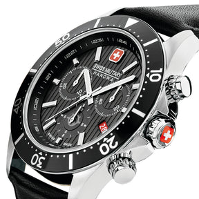 Swiss Military Hanowa SMWGC2100705 STARLIGHT - Swiss Made Round Black Chronograph - Watch for men