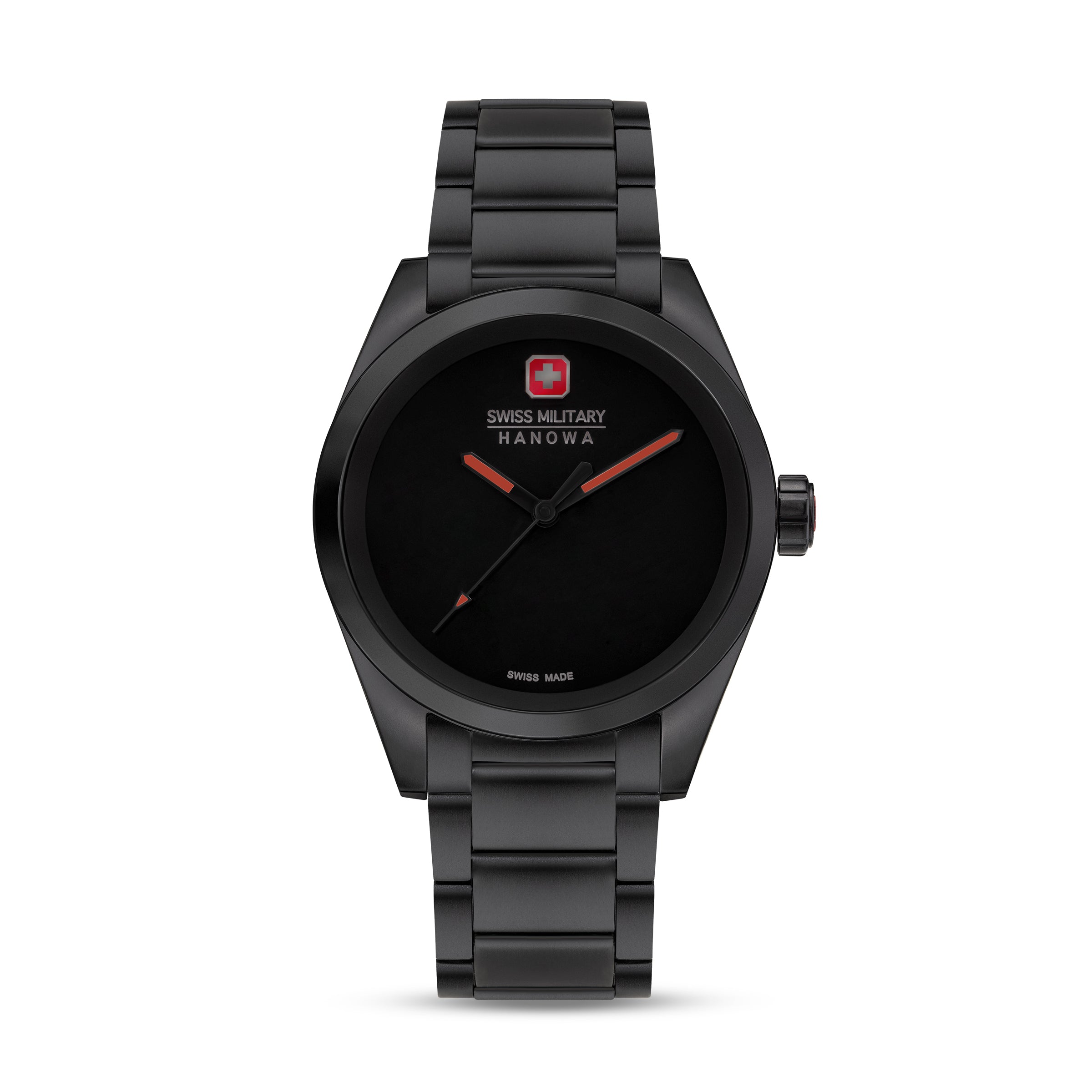 Swiss Military Hanowa SMWGG0003530 DEFENDER - Swiss Made Round Musou Black watch for men