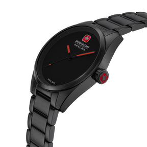 Swiss Military Hanowa SMWGG0003530 DEFENDER - Swiss Made Round Musou Black watch for men