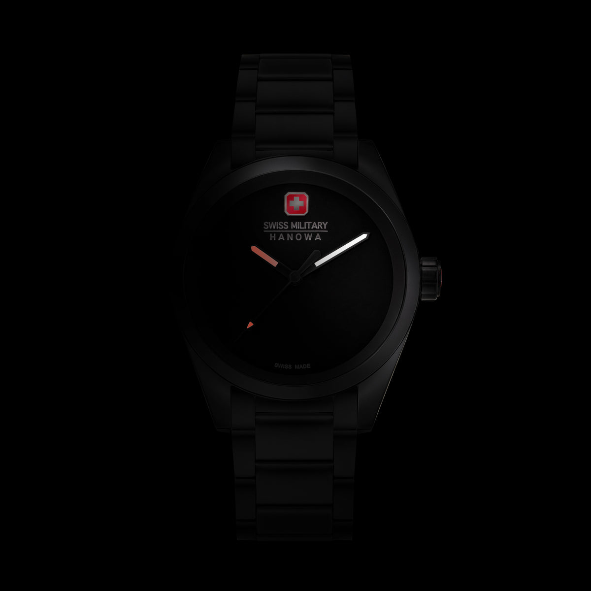 Swiss Military Hanowa SMWGG0003530 DEFENDER - Swiss Made Round Musou Black watch for men