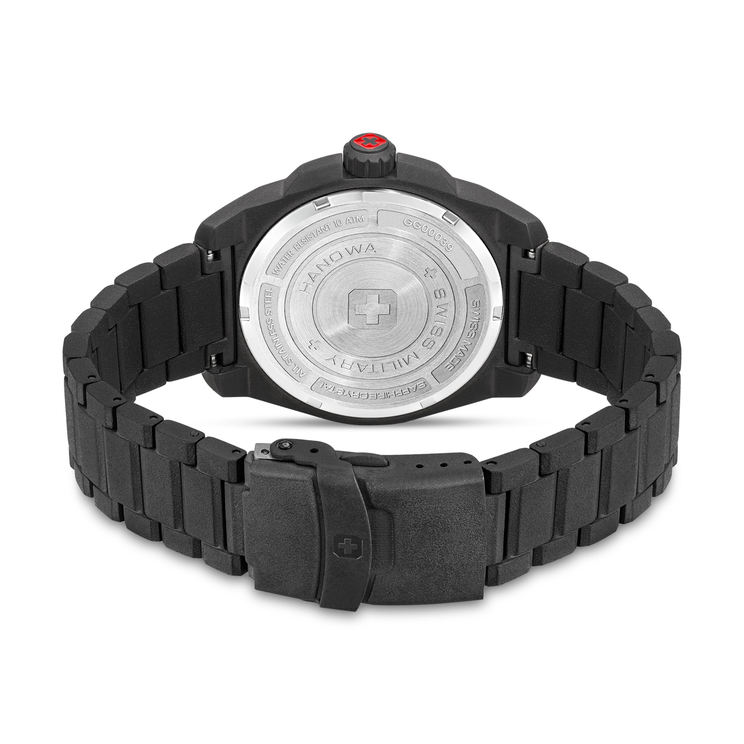 Swiss Military Hanowa SMWGG0003941 DEFENDER - swiss made Round Black watch for men