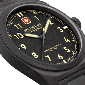 Swiss Military Hanowa SMWGG0003941 DEFENDER - swiss made Round Black watch for men