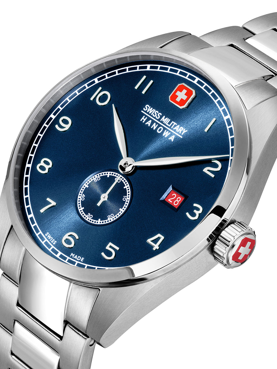 SWISS MILITARY HANOWA LYNX BLUE ROUND DIAL ANALOG WATCH FOR Men's SMWGH0000705