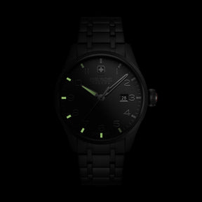 Swiss Military Hanowa Thunderbolt Stealth Round Dial Analogue Swiss Made Watch For Mens-SMWGH0000830