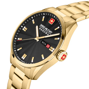 SWISS MILITARY HANOWA ROADRUNNER MAXED BLACK ROUND DIAL ANALOG WATCH FOR Men's SMWGH0001610