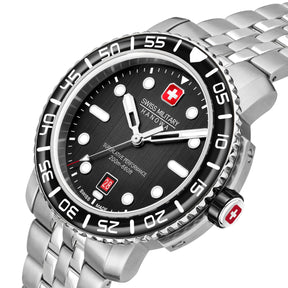 SWISS MILITARY HANOWA BLACK MARLIN BLACK ROUND DIAL ANALOG WATCH FOR Men's SMWGH0001702