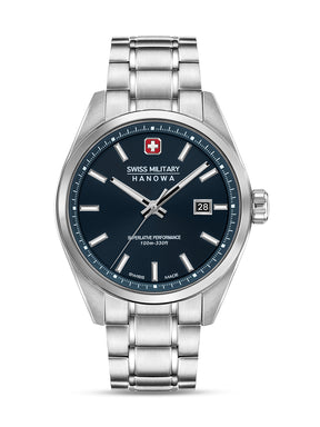 Swiss Military Hanowa SMWGH0004103 BLACK MARLIN - Swiss Made Round Blue watch for men