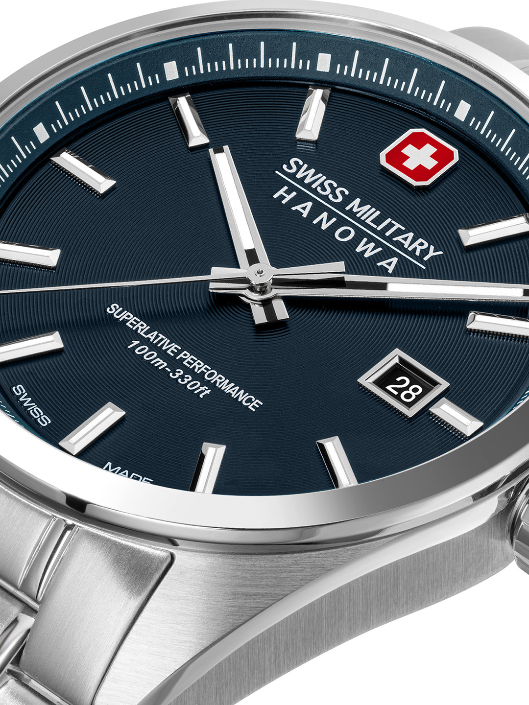 Swiss Military Hanowa SMWGH0004103 BLACK MARLIN - Swiss Made Round Blue watch for men