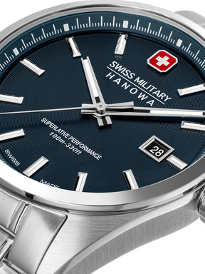 Swiss Military Hanowa SMWGH0004103 BLACK MARLIN - Swiss Made Round Blue watch for men