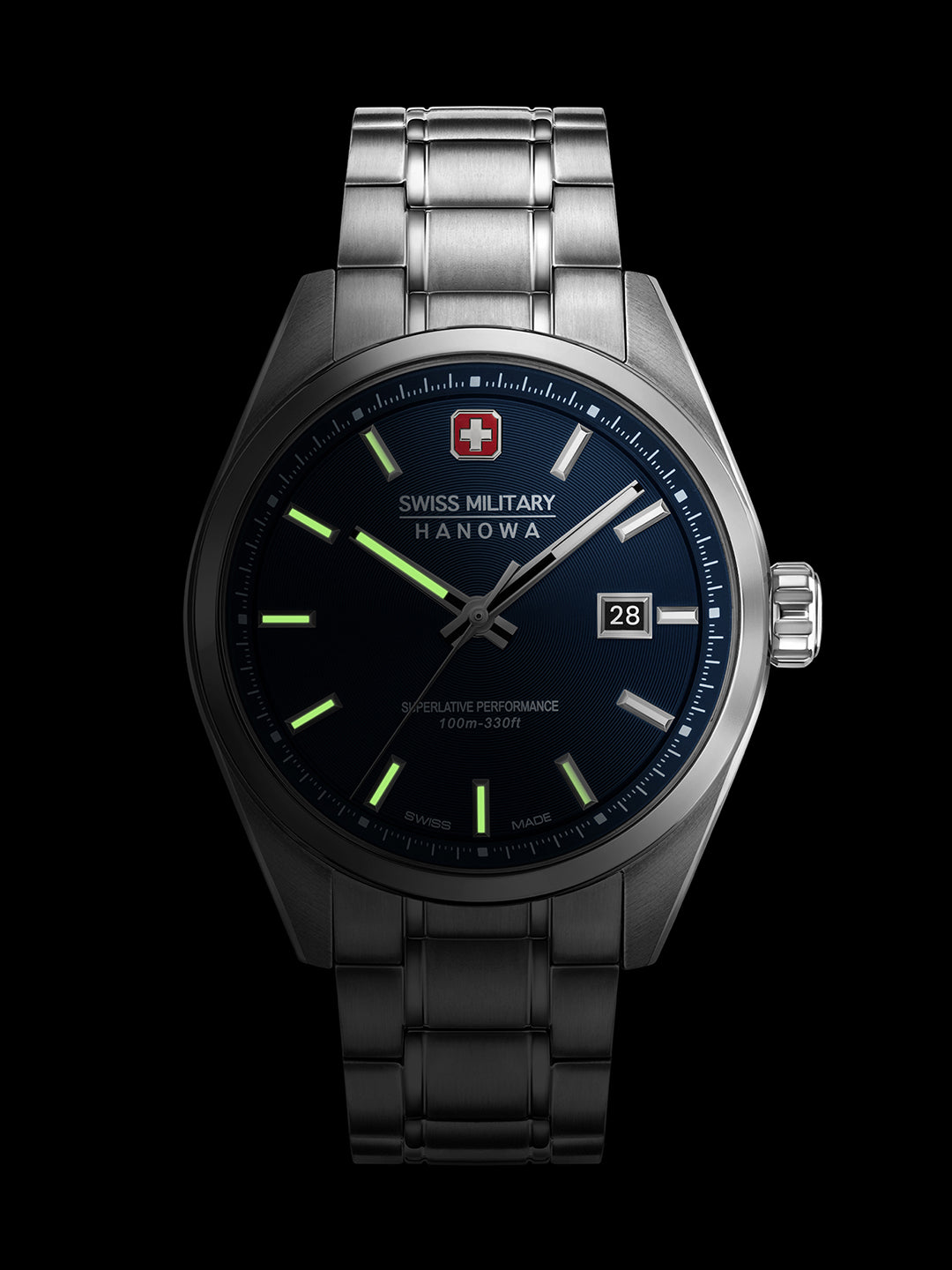 Swiss Military Hanowa SMWGH0004103 BLACK MARLIN - Swiss Made Round Blue watch for men