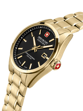 Swiss Military Hanowa SMWGH0004110 BLACK MARLIN - Swiss Made Round Black watch for men