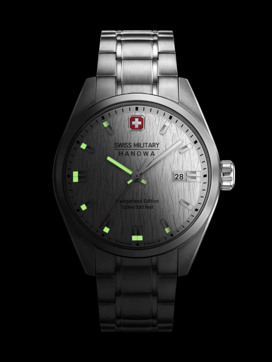 Swiss Military Hanowa SMWGH0004601 FLAGSHIP X - swiss made Round Silver watch for men