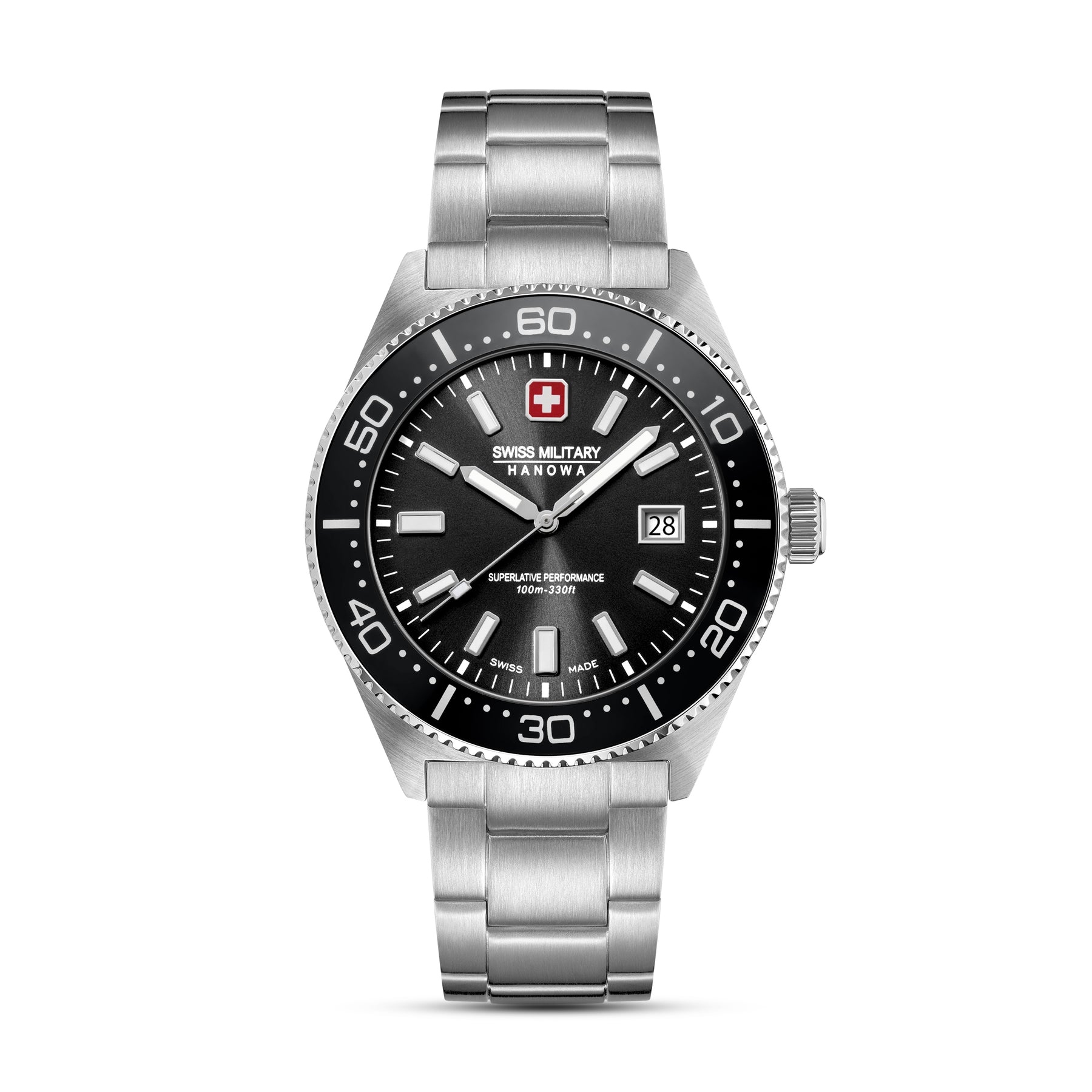 Swiss Military Hanowa NOMAD Black Round Dial Analogue Swiss Made Watch For Mens-SMWGH0004903