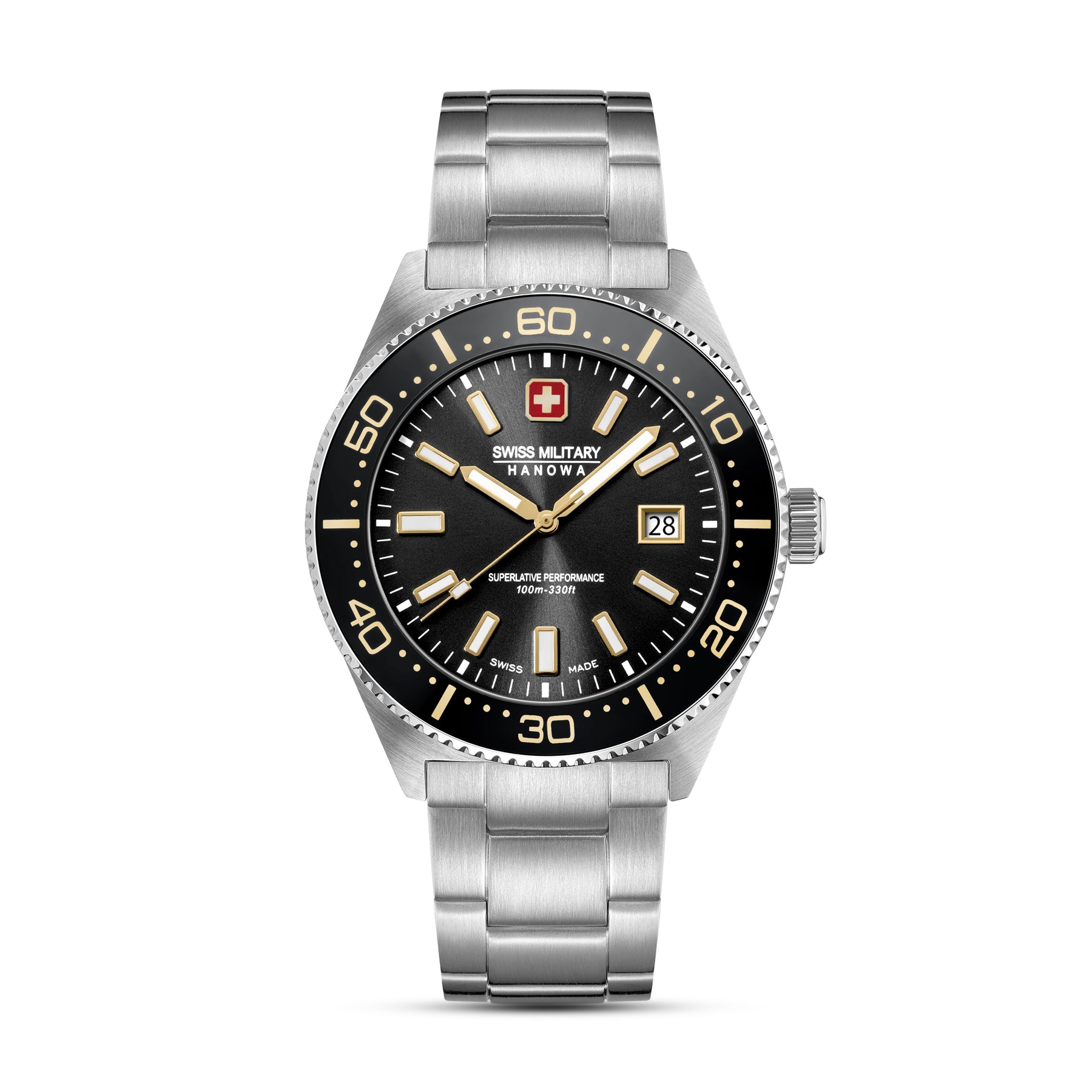 Swiss Military Hanowa NOMAD Black Round Dial Analogue Swiss Made Watch For Mens-SMWGH0004905