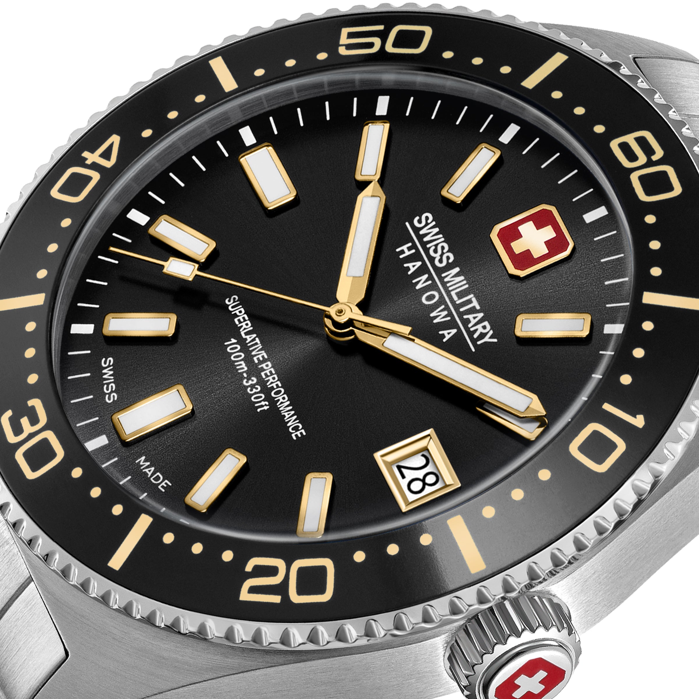 Swiss Military Hanowa NOMAD Black Round Dial Analogue Swiss Made Watch For Mens-SMWGH0004905