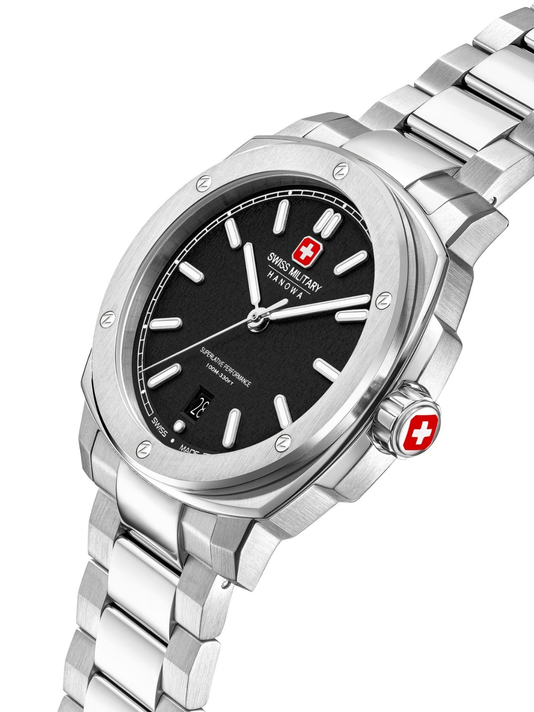 Swiss Military Hanowa SIRIUS Black Round Dial Analogue Swiss Made Watch For Mens-SMWGH0006501
