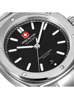 Swiss Military Hanowa SIRIUS Black Round Dial Analogue Swiss Made Watch For Mens-SMWGH0006501