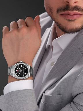 Swiss Military Hanowa SIRIUS Black Round Dial Analogue Swiss Made Watch For Mens-SMWGH0006501