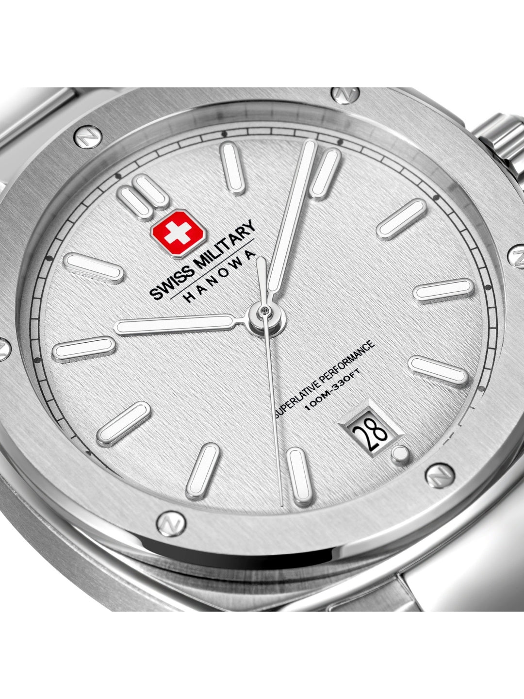 Swiss Military Hanowa SIRIUS Silver Round Dial Analogue Swiss Made Watch For Mens-SMWGH0006503