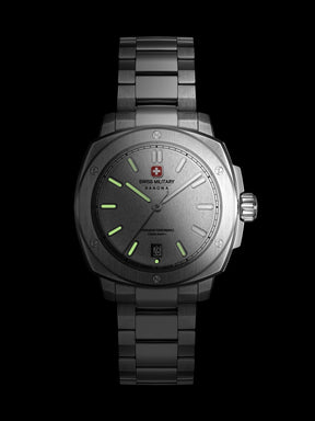 Swiss Military Hanowa SIRIUS Silver Round Dial Analogue Swiss Made Watch For Mens-SMWGH0006503