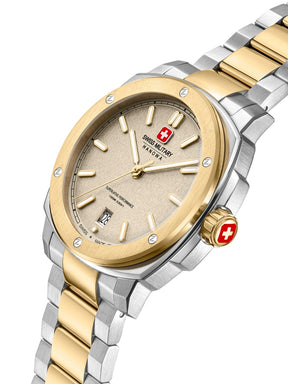 Swiss Military Hanowa SIRIUS Warm Grey Round Dial Analogue Swiss Made Watch For Mens-SMWGH0006560