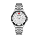 Swiss Military Hanowa Silver Round Dial Analogue Swiss Made Watch For Mens-SMWGH0006702