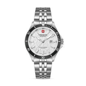 Swiss Military Hanowa Silver Round Dial Analogue Swiss Made Watch For Mens-SMWGH0006702