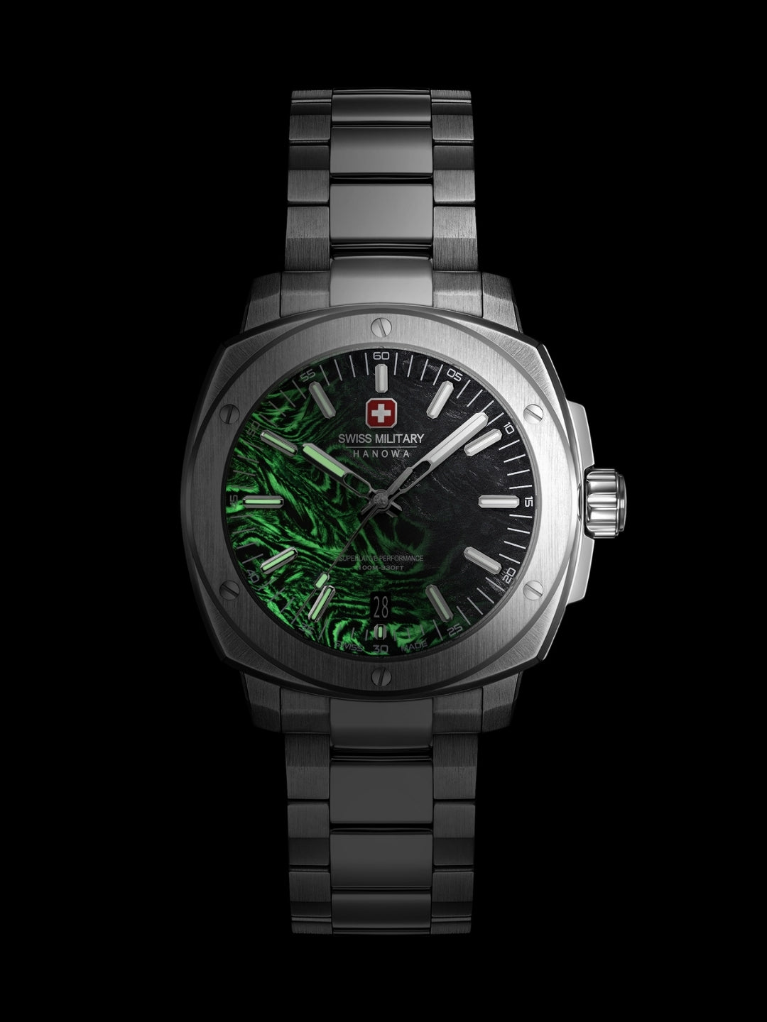 Swiss Military Hanowa Sirius Lightning Black Round Dial Analogue Swiss Made Watch For Mens-SMWGH0007101