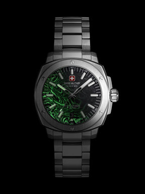 Swiss Military Hanowa Sirius Lightning Black Round Dial Analogue Swiss Made Watch For Mens-SMWGH0007101