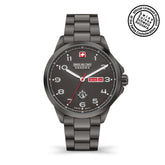 SMWGH2100341 Swiss Made Men's Watch with Grey Dial & Gun Metal Stainless Steel Bracelet