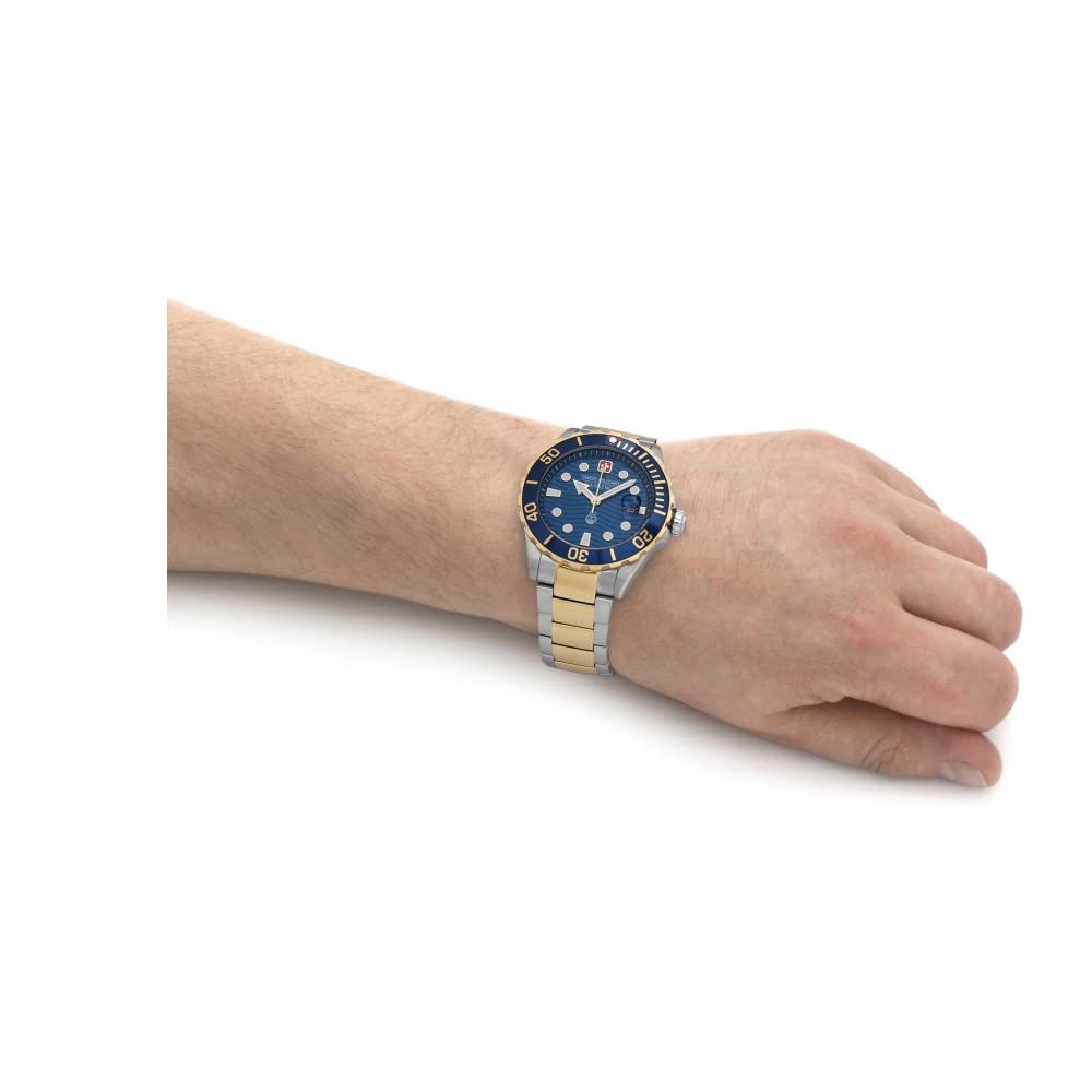Swiss Military Hanowa SMWGH2200360 - Offshore Diver Ii Swiss Made Blue Watch For Men
