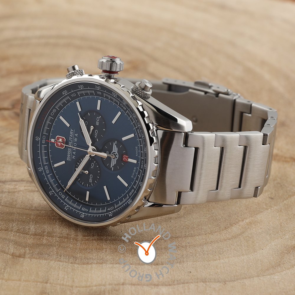 Swiss Military Hanowa SMWGI0000304 - Afterburn Chrono Swiss Made Blue Watch For Men