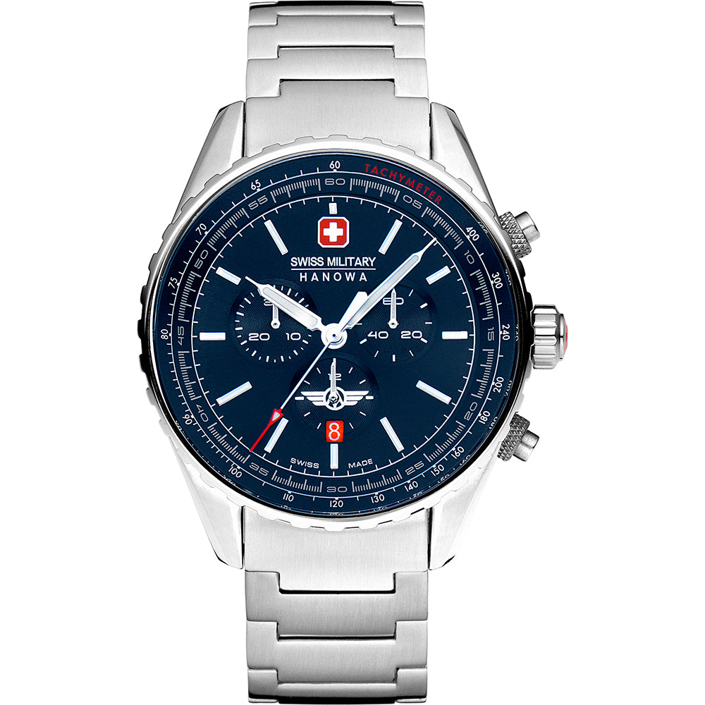 Swiss Military Hanowa SMWGI0000304 - Afterburn Chrono Swiss Made Blue Watch For Men