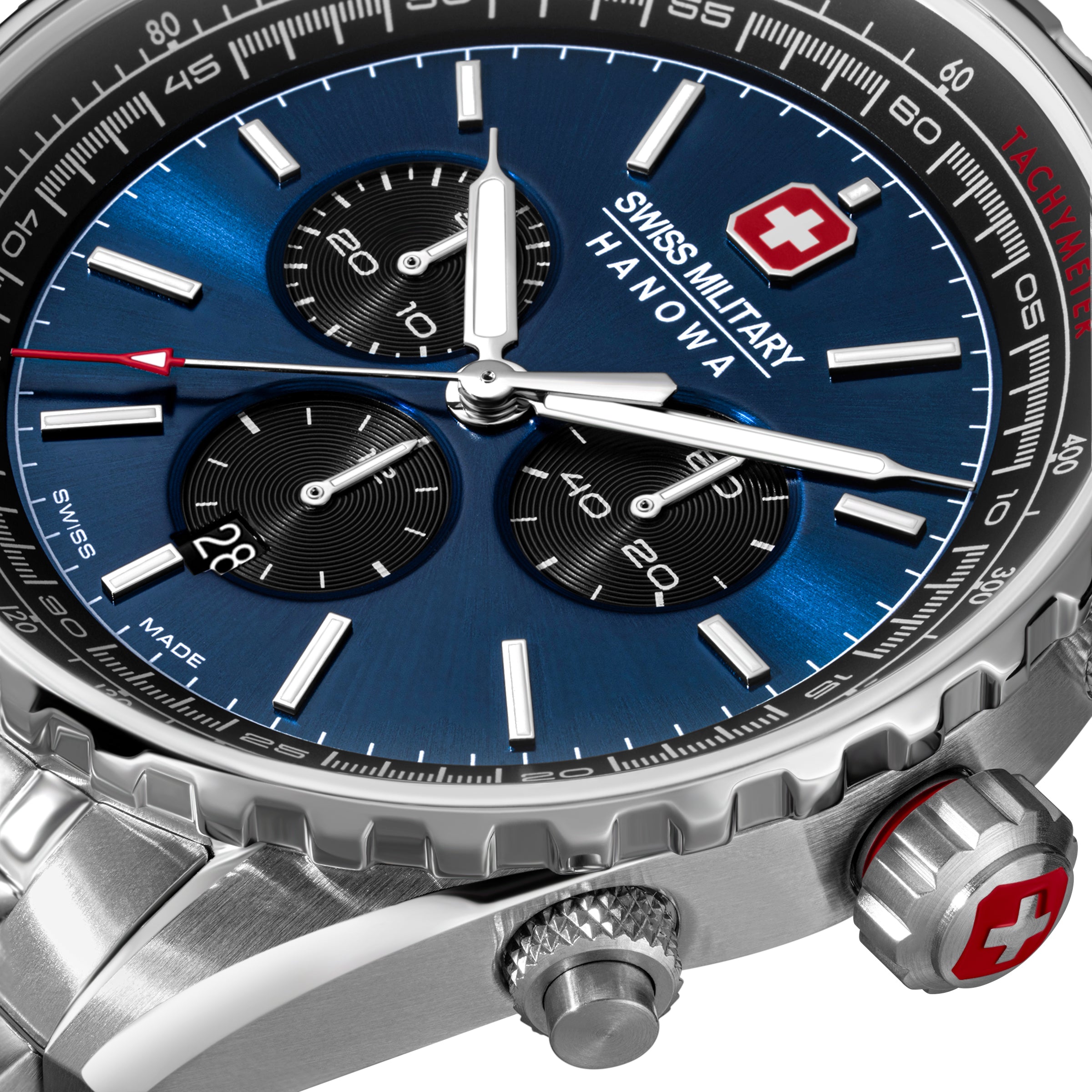 Swiss Military Hanowa SMWGI0000308 AFTERBURN CHRONO - swiss made Round Blue Chronograph - Watch for men
