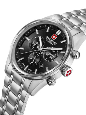Swiss Military Hanowa SMWGI0003102  - Swiss Made Round Black Chronograph - Watch for men