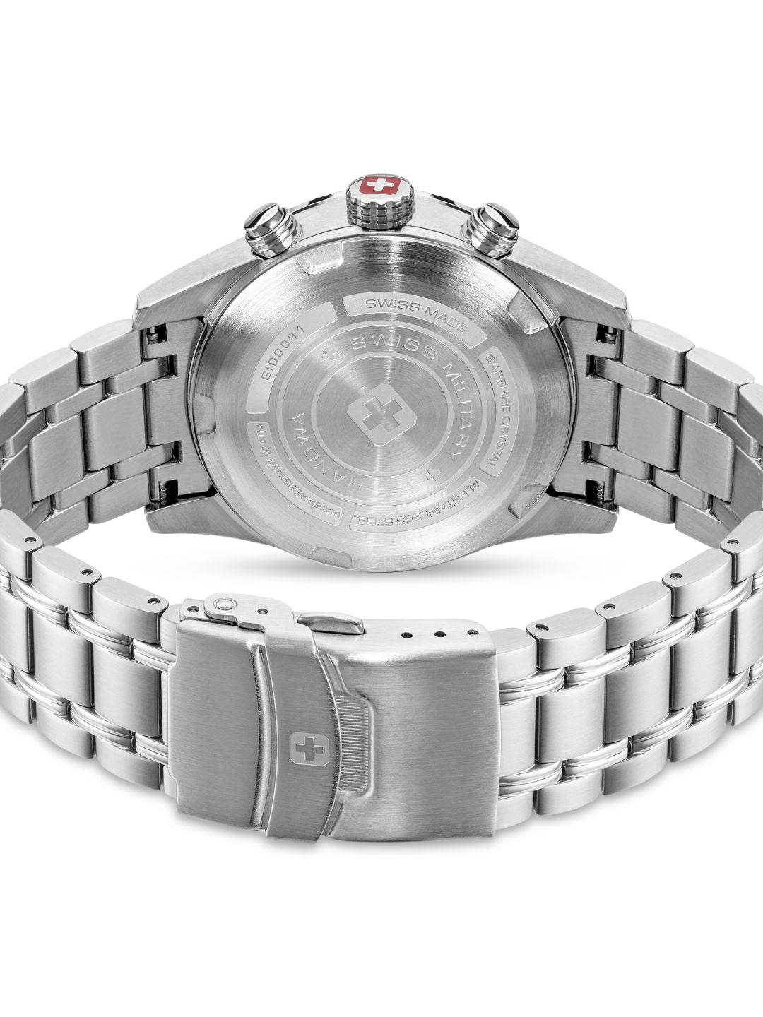 Swiss Military Hanowa SMWGI0003102  - Swiss Made Round Black Chronograph - Watch for men