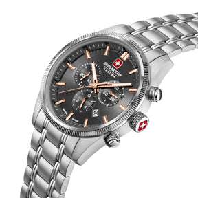 Swiss Military Hanowa SMWGI0003103  - Swiss Made Round Cool Grey Chronograph - Watch for men