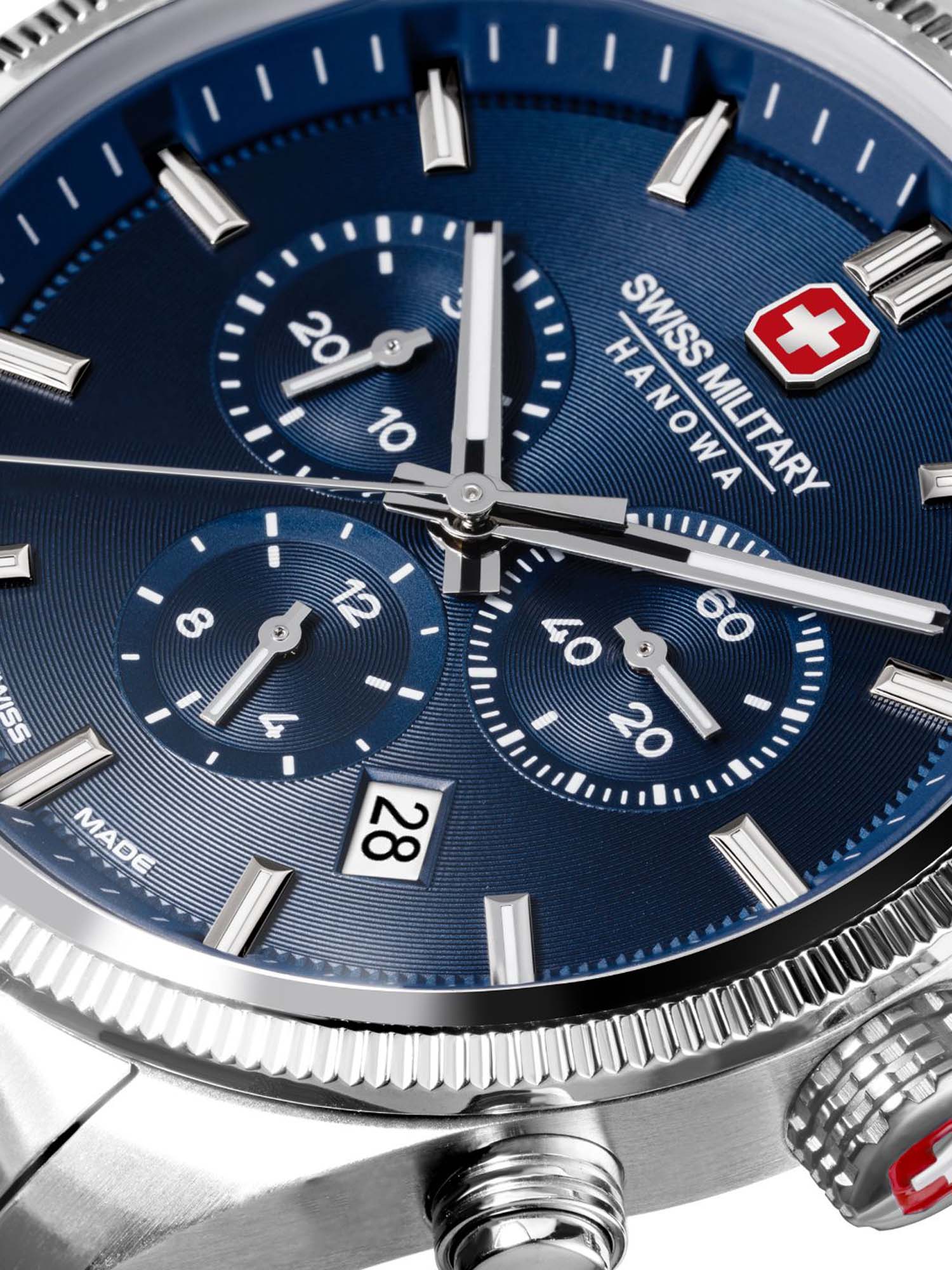 Swiss Military Hanowa SMWGI0003104  - Swiss Made Round Blue Chronograph - Watch for men