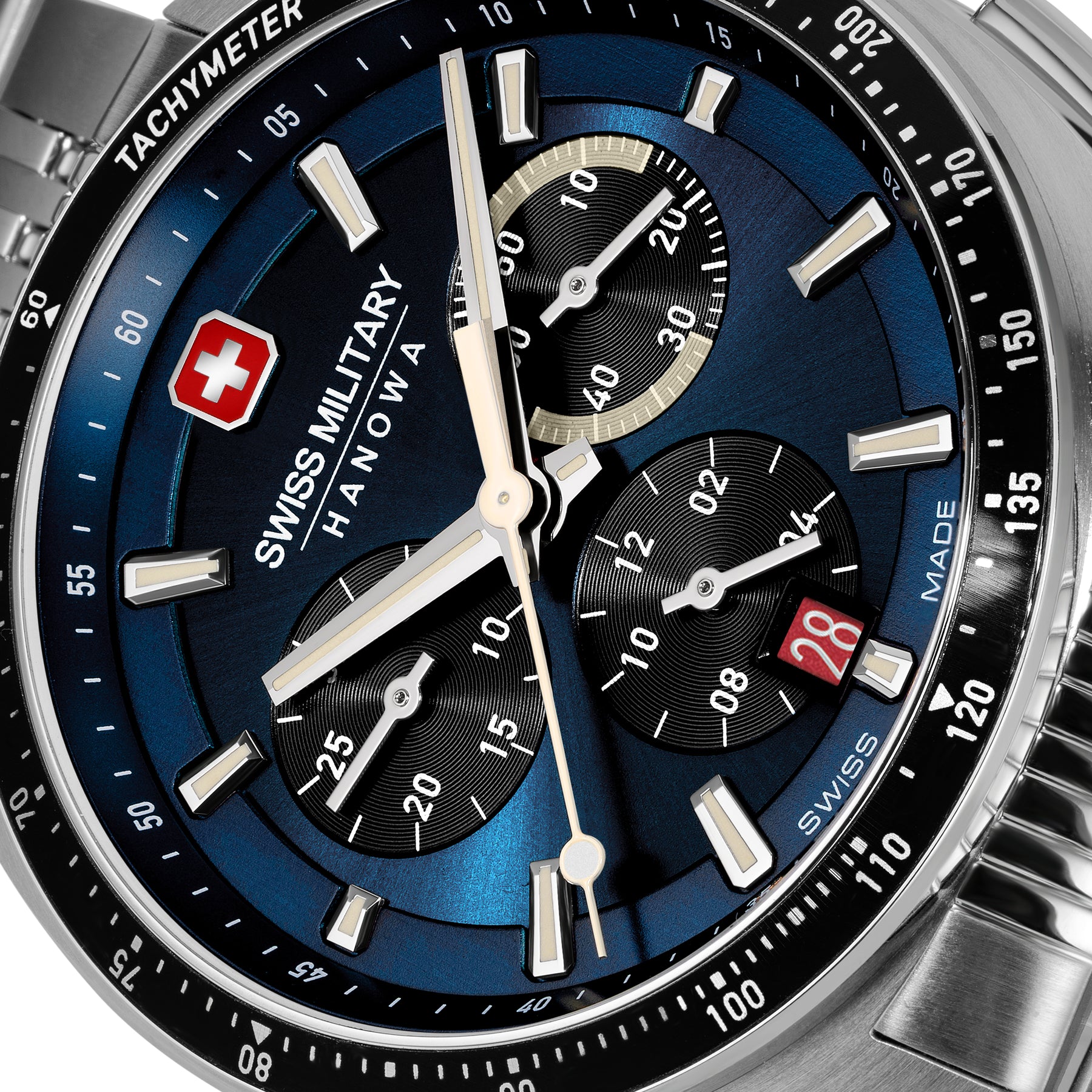 Swiss Military Hanowa SMWGI0003303 GREYHOUND CHRONO - Swiss Made Round Blue Chronograph - Watch for men