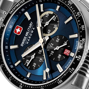 Swiss Military Hanowa SMWGI0003303 GREYHOUND CHRONO - Swiss Made Round Blue Chronograph - Watch for men