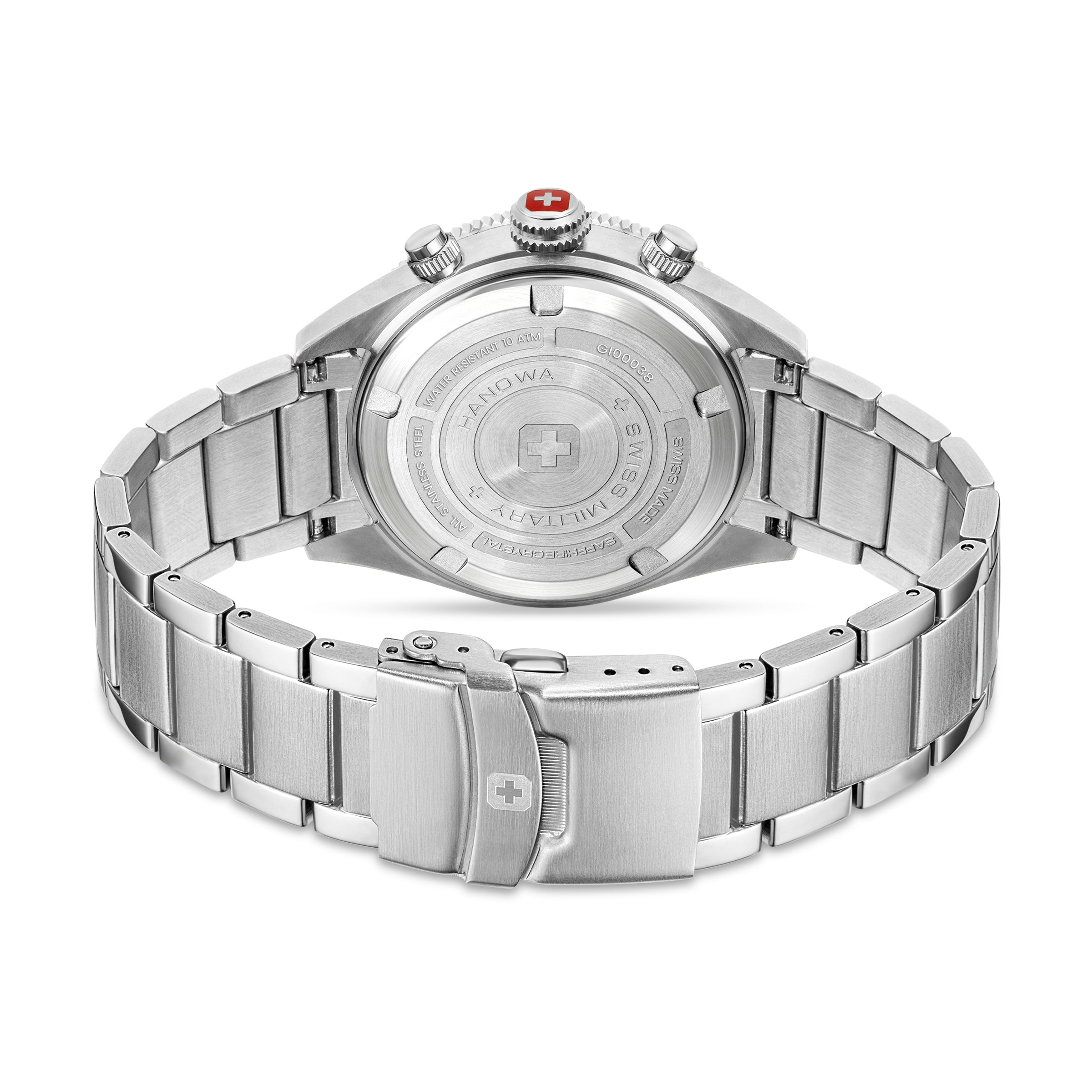 Swiss Military Hanowa SMWGI0003803 NAVALUS PRO CHRONO - swiss made Round Black Chronograph - Watch for men