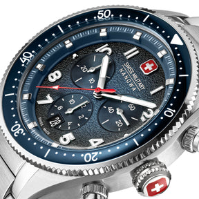 Swiss Military Hanowa SMWGI0003804 NAVALUS PRO CHRONO - swiss made Round Blue Chronograph - Watch for men