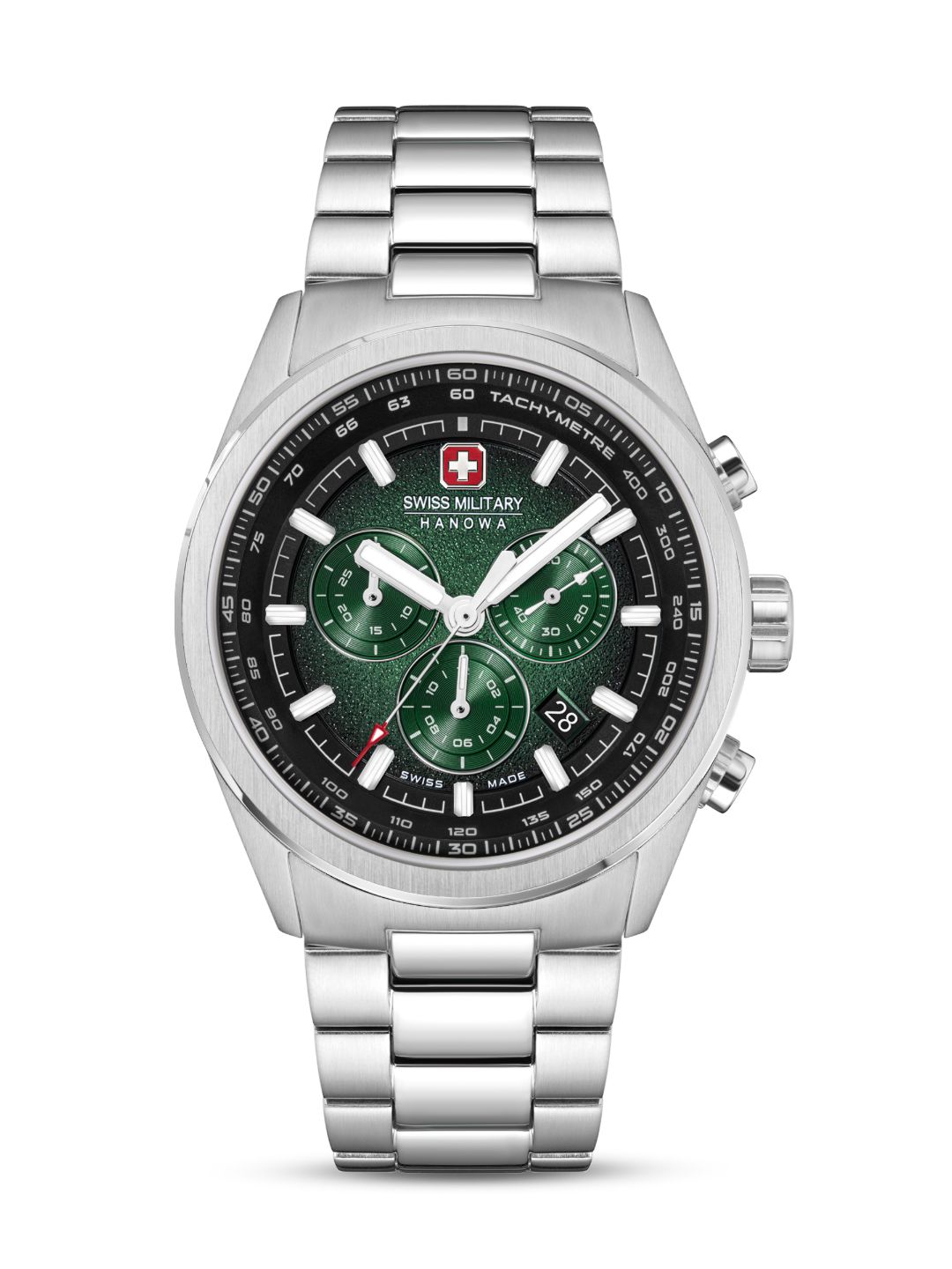 Swiss Military Hanowa SMWGI0004206 PIONEER - Swiss Made Round Green Chronograph - Watch for men