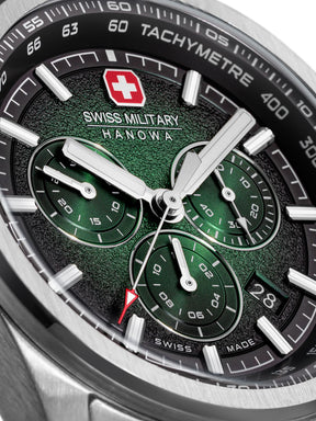 Swiss Military Hanowa SMWGI0004206 PIONEER - Swiss Made Round Green Chronograph - Watch for men