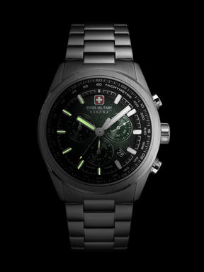 Swiss Military Hanowa SMWGI0004206 PIONEER - Swiss Made Round Green Chronograph - Watch for men
